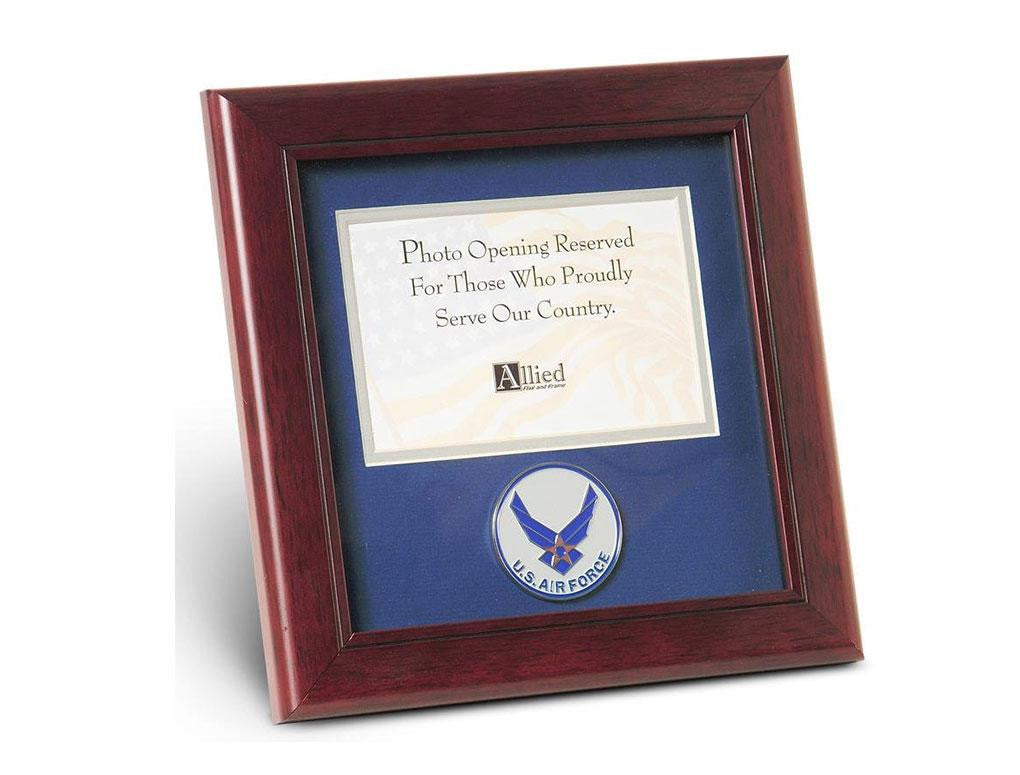 Flag Connections Aim High Air Force Medallion Landscape Picture Frame, 4 by 6-Inch The Military Gift Store