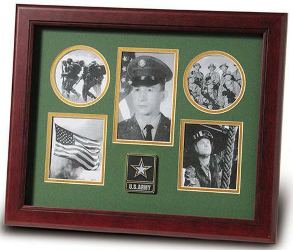 Flag Connections Go Army Medallion 5-Picture Collage Frame. The Military Gift Store
