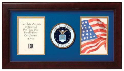 Flag Connections United States Air Force Dual Picture Frame The Military Gift Store