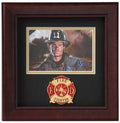 Flag Connections Fire Fighter Horizontal Picture Frame. The Military Gift Store
