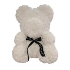 2021 Cute Artificial Flower Rose of Teddy Bear Christmas Decoration for Home Valentines Women Gifts