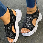 Elegant Women Sandals Comfort Summer Stretch Fabric Durable Material Modern Design For Womens Stevvex