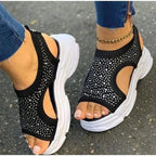 Elegant Women Sandals Comfort Summer Stretch Fabric Durable Material Modern Design For Womens Stevvex