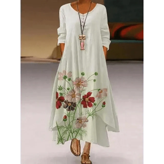 Fashion Long Sleeve Casual Loose Dress for Women - Summer Fashion Dresses for Women Stevvex