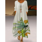 Fashion Long Sleeve Casual Loose Dress for Women - Summer Fashion Dresses for Women Stevvex