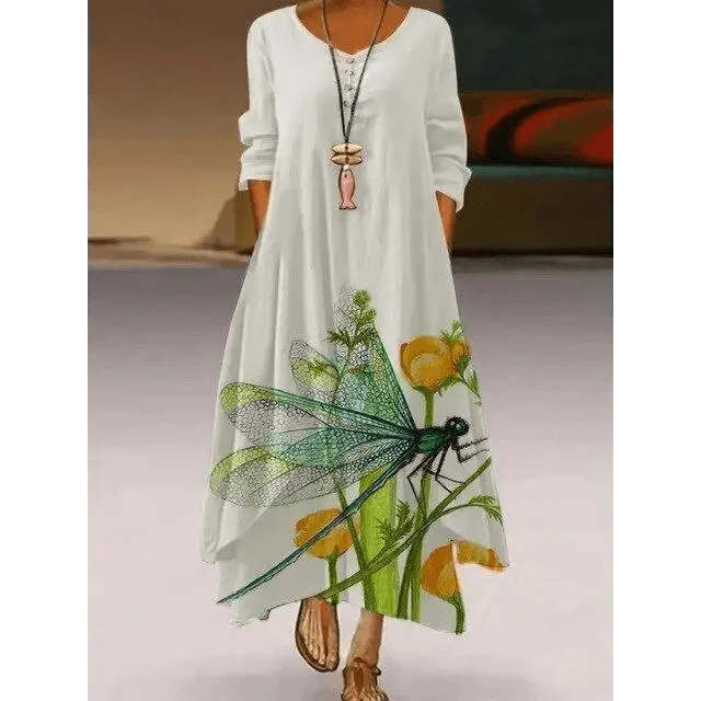 Fashion Long Sleeve Casual Loose Dress for Women - Summer Fashion Dresses for Women Stevvex