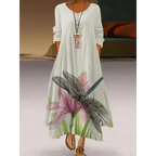 Fashion Long Sleeve Casual Loose Dress for Women - Summer Fashion Dresses for Women Stevvex