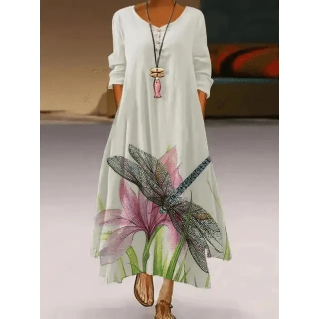 Fashion Long Sleeve Casual Loose Dress for Women - Summer Fashion Dresses for Women Stevvex