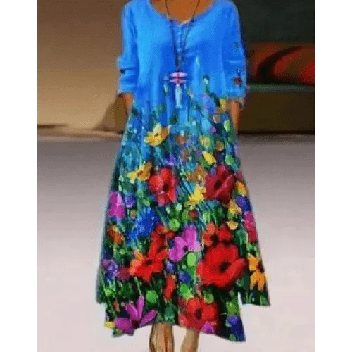 Fashion Long Sleeve Casual Loose Dress for Women - Summer Fashion Dresses for Women Stevvex