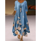 Fashion Long Sleeve Casual Loose Dress for Women - Summer Fashion Dresses for Women Stevvex