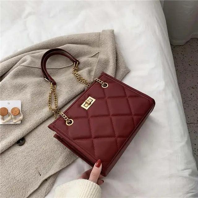 2021 Fashion Shoulder Bag Women Travel Bags Leather Pu Quilted Bag - Female Trendy Luxury Designer Handbags Stevvex