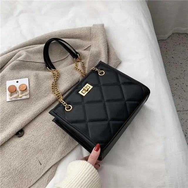 2021 Fashion Shoulder Bag Women Travel Bags Leather Pu Quilted Bag - Female Trendy Luxury Designer Handbags Stevvex