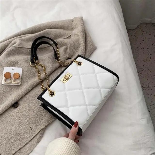 2021 Fashion Shoulder Bag Women Travel Bags Leather Pu Quilted Bag - Female Trendy Luxury Designer Handbags Stevvex