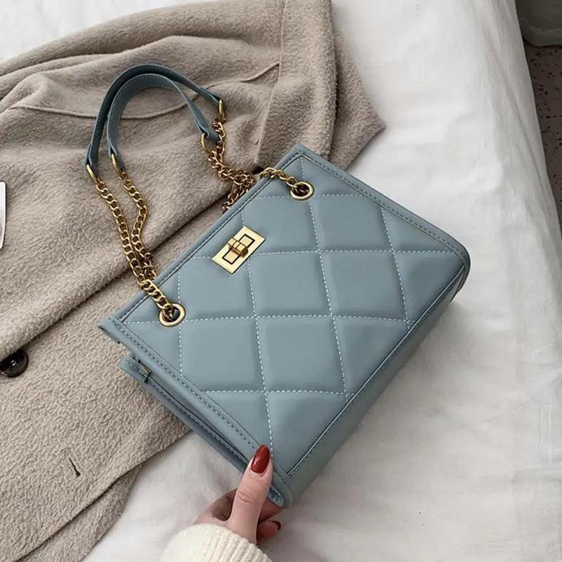 2021 Fashion Shoulder Bag Women Travel Bags Leather Pu Quilted Bag - Female Trendy Luxury Designer Handbags Stevvex
