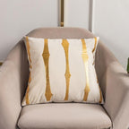 2021 Fashion Striped Pillowcase Festival Home Bronzing Square Decorative Throw Pillow Cover With Gold Striped Cushion Cases Modern Luxury Pillowcases Cushion Cover Soft Fabric Pillow Cases Decorative 45x45CM