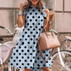New Fashion Cute Stylish Dot Printed Sleeveless Women Dress - Fashion Dresses for women Stevvex