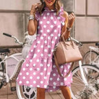 New Fashion Cute Stylish Dot Printed Sleeveless Women Dress - Fashion Dresses for women Stevvex