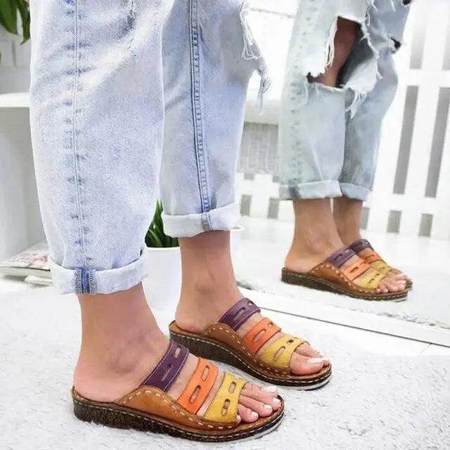 2021 New Fashion Summer Women Slippers fashion Sandals women Shoes Platform Wedges Sandals Stevvex