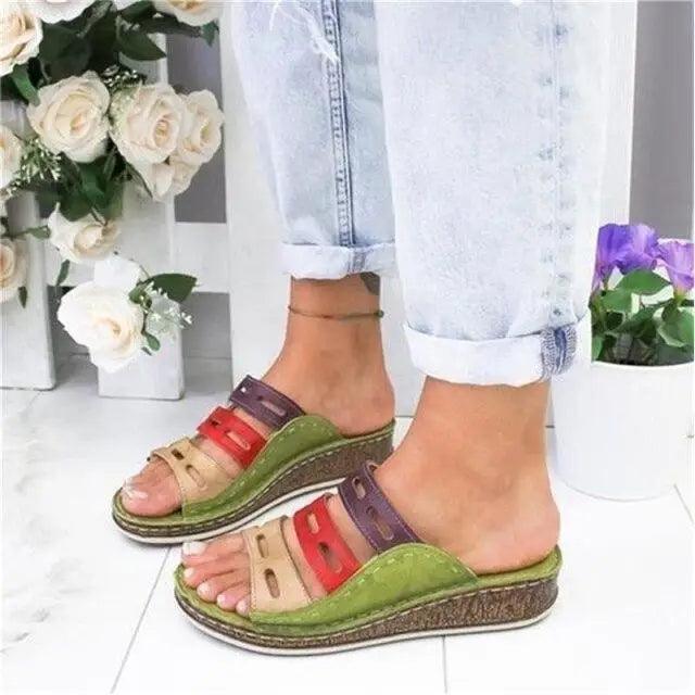 2021 New Fashion Summer Women Slippers fashion Sandals women Shoes Platform Wedges Sandals Stevvex
