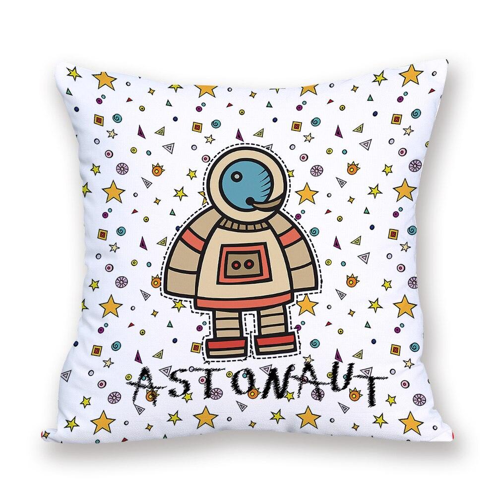 2021 New Space Home Pillow Universe Sun Planet Pillows Decorative Throw Pillow Cover Universe Outer Space Planets Star Pillow Case Pillow Cushion Covers Decorative Pillow Spaceship Cover Stevvex