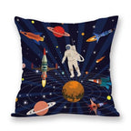 2021 New Space Home Pillow Universe Sun Planet Pillows Decorative Throw Pillow Cover Universe Outer Space Planets Star Pillow Case Pillow Cushion Covers Decorative Pillow Spaceship Cover Stevvex