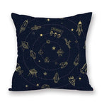 2021 New Space Home Pillow Universe Sun Planet Pillows Decorative Throw Pillow Cover Universe Outer Space Planets Star Pillow Case Pillow Cushion Covers Decorative Pillow Spaceship Cover Stevvex