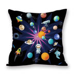 2021 New Space Home Pillow Universe Sun Planet Pillows Decorative Throw Pillow Cover Universe Outer Space Planets Star Pillow Case Pillow Cushion Covers Decorative Pillow Spaceship Cover Stevvex