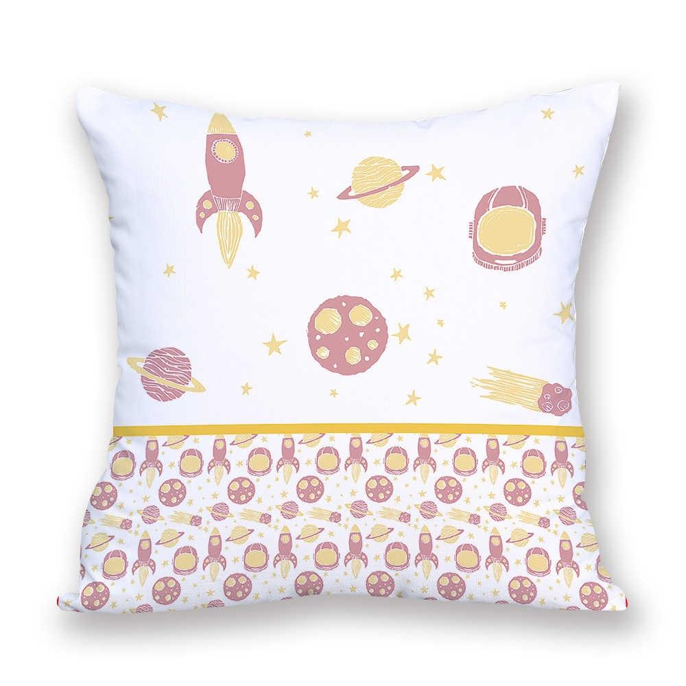 2021 New Space Home Pillow Universe Sun Planet Pillows Decorative Throw Pillow Cover Universe Outer Space Planets Star Pillow Case Pillow Cushion Covers Decorative Pillow Spaceship Cover Stevvex