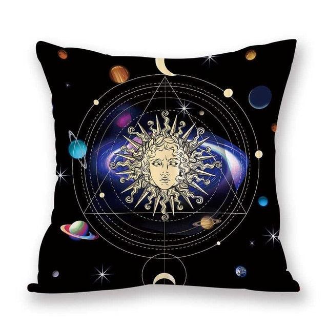 2021 New Space Home Pillow Universe Sun Planet Pillows Decorative Throw Pillow Cover Universe Outer Space Planets Star Pillow Case Pillow Cushion Covers Decorative Pillow Spaceship Cover Stevvex