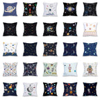 2021 New Space Home Pillow Universe Sun Planet Pillows Decorative Throw Pillow Cover Universe Outer Space Planets Star Pillow Case Pillow Cushion Covers Decorative Pillow Spaceship Cover Stevvex