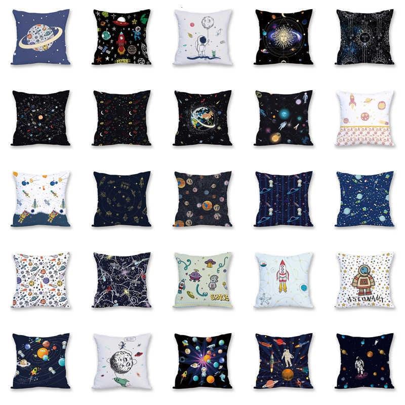 2021 New Space Home Pillow Universe Sun Planet Pillows Decorative Throw Pillow Cover Universe Outer Space Planets Star Pillow Case Pillow Cushion Covers Decorative Pillow Spaceship Cover Stevvex