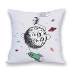 2021 New Space Home Pillow Universe Sun Planet Pillows Decorative Throw Pillow Cover Universe Outer Space Planets Star Pillow Case Pillow Cushion Covers Decorative Pillow Spaceship Cover Stevvex
