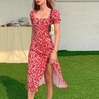 New Women Summer Fashion Square Neck Dress - Fashion Cute Dresses for women Stevvex