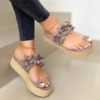 Stylish Comfortable Wedges Comfort Platform Sandals For Women - Indoor Outdoor Beach Sandals For Women Stevvex