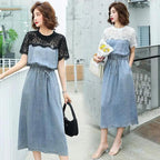Stylish Denim Jeans Modern Short Sleeve Summer Dress - Fashion Dresses for women Party Outfits Stevvex