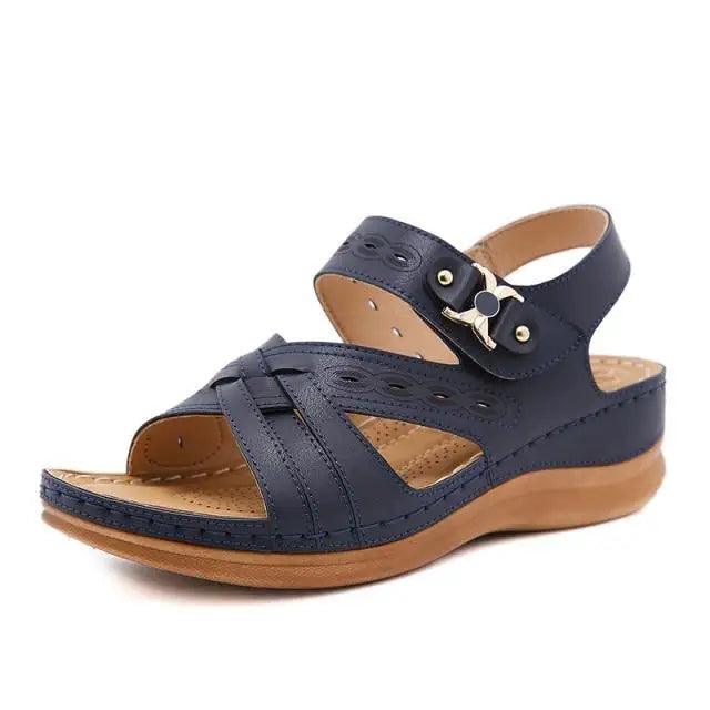 2021 Summer Classic Women's Sandals Elegant Buckle Strap Design Comfortable Women Shoes Stevvex