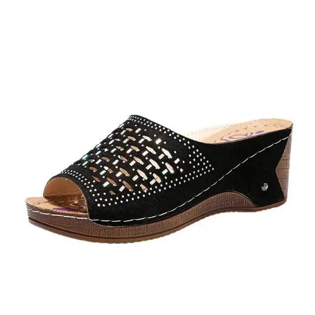 2021 Summer Classic Women's Sandals Elegant Buckle Strap Design Comfortable Women Shoes Stevvex