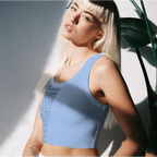 Summer Fitness Sport Top Fashion Printed Ribbed Crop Tank Tops - Top Cute Fashion Fitness Modern Yoga Women Summer Clothing Style Classy Tops