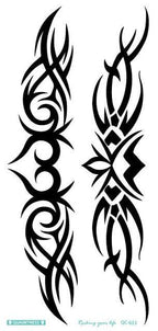 2021 Temporary Waterproof Butterfly Tattoo Black Design Waist Body Fake Tattoo Flower Sticker For Women Girls Stevvex