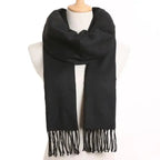 Winter Scarf Women Warm Solid Scarves Fashion Casual Scarfs For Women Casual Scarfs For Winter