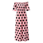 Women Summer And Autumn Fashion A-Line One-Shoulder High Waist Dresses - Fashion Summer Dresses For Women Stevvex