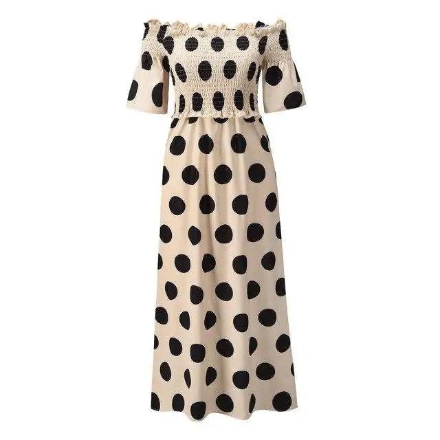 Women Summer And Autumn Fashion A-Line One-Shoulder High Waist Dresses - Fashion Summer Dresses For Women Stevvex