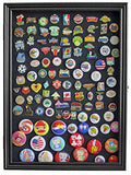 Flag Connections Display Case Wall Frame Cabinet for Military Medals, Pins, Patches The Military Gift Store