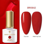 2022 Elegant Pretty Womens Orange 6ml Gel Nail Polish Summer UV LED Stylish Glossy and Matte Professional Home Nail Design For Women