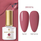 2022 Elegant Pretty Womens Orange 6ml Gel Nail Polish Summer UV LED Stylish Glossy and Matte Professional Home Nail Design For Women