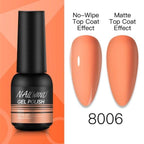 NEW TREND Modern fashion Red Gel Nail Polish For Nails  Permanent UV LED 8ml Matte Glossy High Quality Fashion Design For Women and Ladies Stevvex