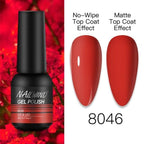 NEW TREND Modern fashion Red Gel Nail Polish For Nails  Permanent UV LED 8ml Matte Glossy High Quality Fashion Design For Women and Ladies Stevvex