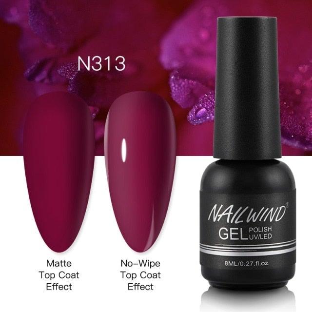 NEW TREND Modern fashion Red Gel Nail Polish For Nails  Permanent UV LED 8ml Matte Glossy High Quality Fashion Design For Women and Ladies Stevvex