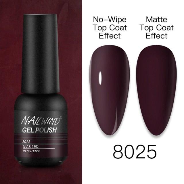 NEW TREND Modern fashion Red Gel Nail Polish For Nails  Permanent UV LED 8ml Matte Glossy High Quality Fashion Design For Women and Ladies Stevvex