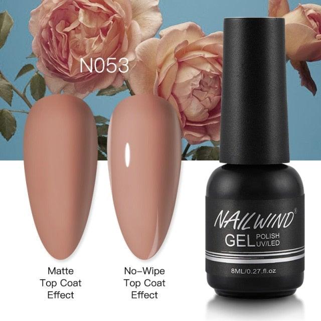NEW TREND Modern fashion Red Gel Nail Polish For Nails  Permanent UV LED 8ml Matte Glossy High Quality Fashion Design For Women and Ladies Stevvex